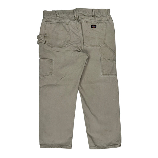 Dickies Carpenter Trousers - 36W 30L Beige Cotton