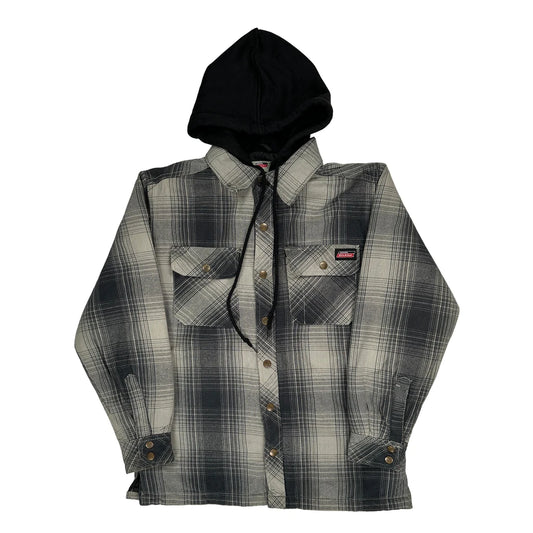Dickies Checked Jacket - Small Black Cotton