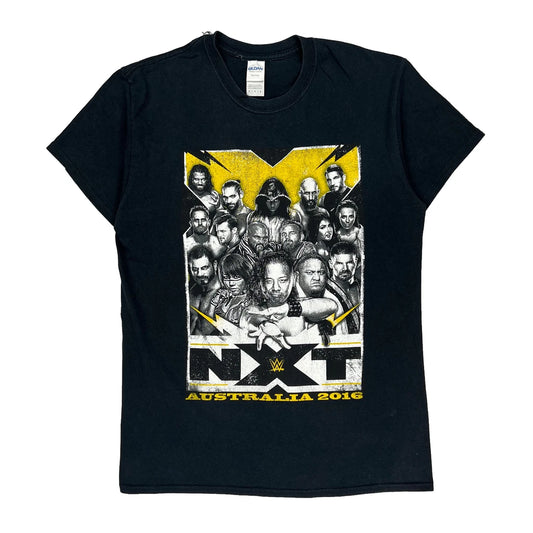 Wwe Nxt Australia 2016 Gildan Graphic T-Shirt - Medium Black Cotton
