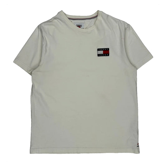 Tommy Jeans T-Shirt - Medium White Cotton