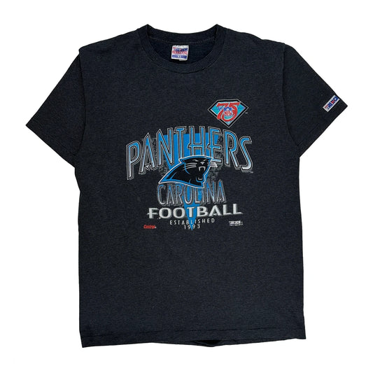 Made In USA Trench Carolina Panthers T-Shirt - XL Black Cotton