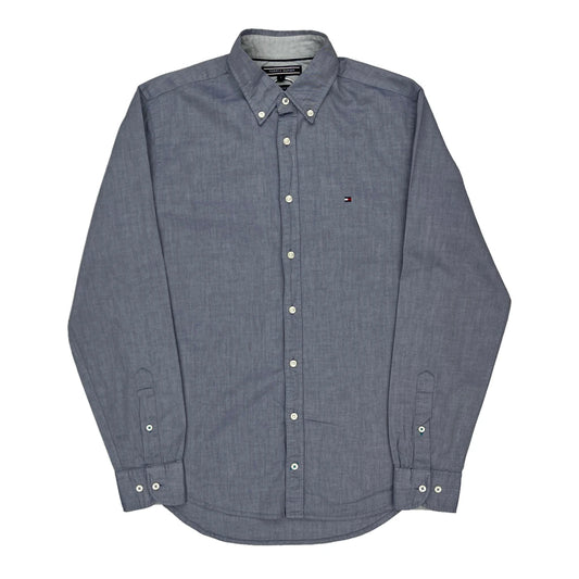 New York Fit Tommy Hilfiger Shirt - Small Blue Cotton
