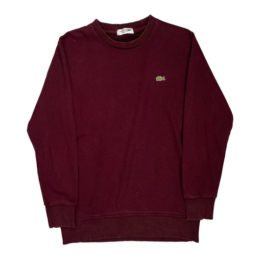 Lacoste Sweatshirt - No Size Burgundy Cotton
