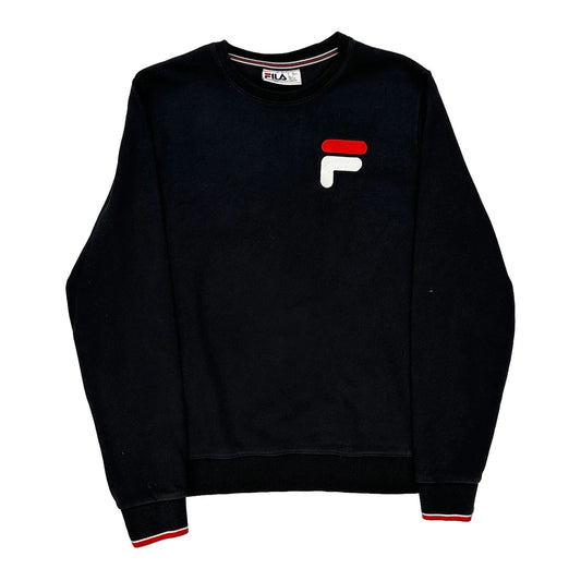 Fila Sweatshirt - Large Black Cotton