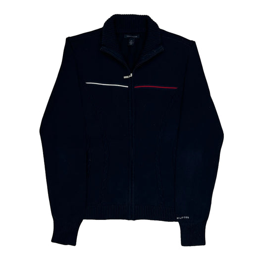 Tommy Hilfiger 1/4 Zip - Large Navy Cotton