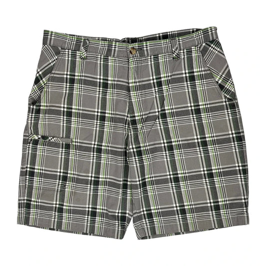 Vintage Dickies Checked Shorts - 38W 9L Grey Cotton