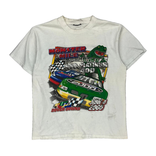 Monster Mile Unbranded Graphic T-Shirt - Large White Cotton