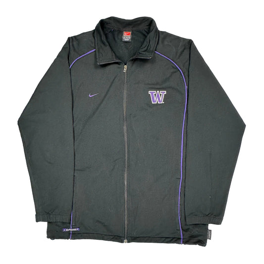 Washington Nike Track Jacket - XL Black Polyester