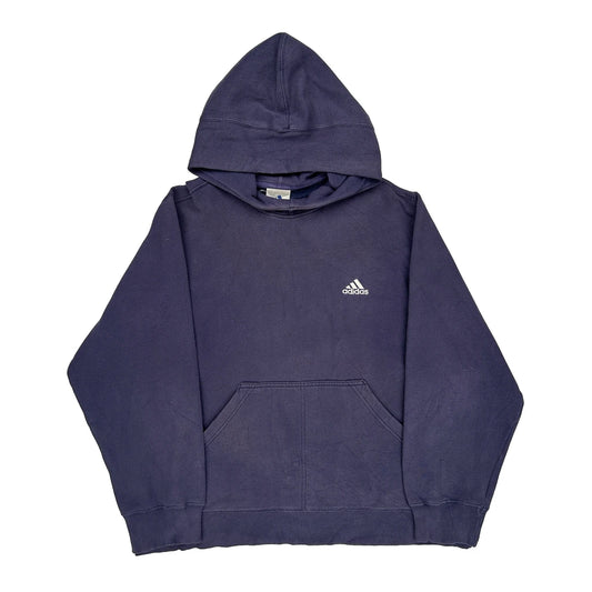 Adidas Hoodie - Medium Navy Cotton