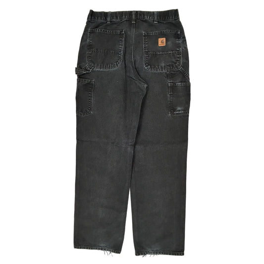 Carhartt Carpenter Trousers - 31W 30L Black Cotton