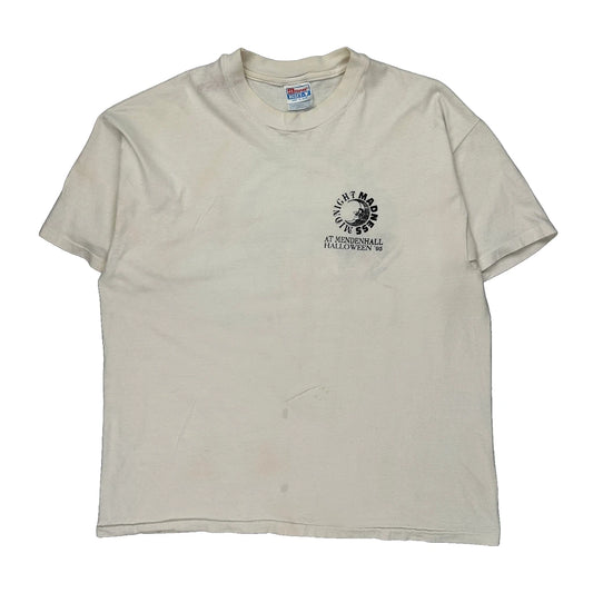 Midnight Madness Hanes Single Stitch T-Shirt - XL Cream Cotton