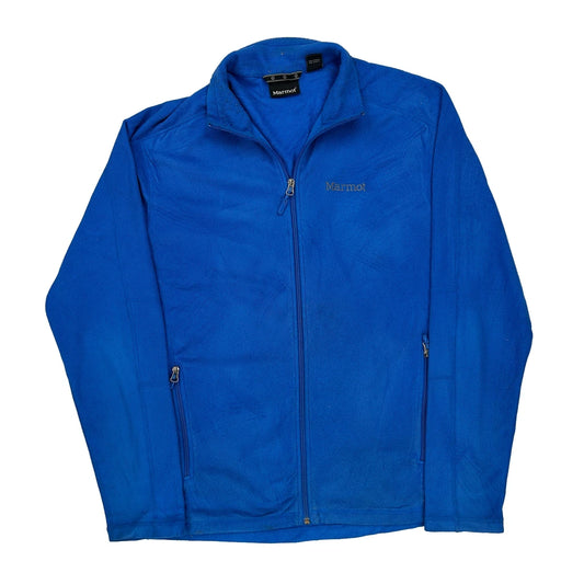 Marmot Fleece Jacket - Large Blue Polyester