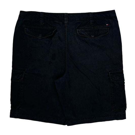 Tommy Hilfiger Cargo Shorts - 38W 10L Black Cotton