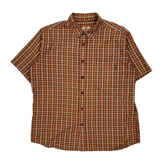 Woolrich Checked Short Sleeve Shirt - XL Multicoloured Cotton