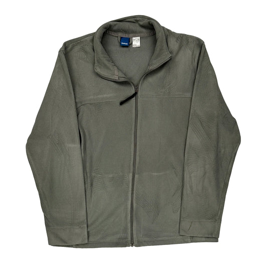 Reebok Fleece Jacket - Large Grey Polyester