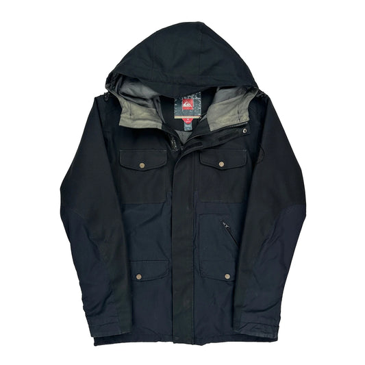 Vintage Quiksilver Slim Fit Jacket - Small Black Polyester