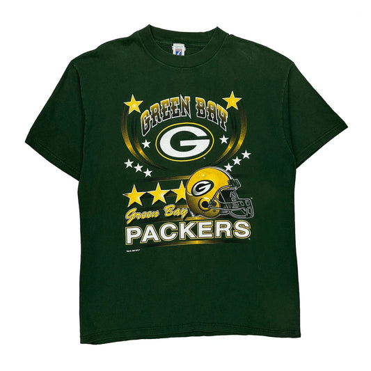 Vintage Green Bay Packers Logo Athletics Nfl T-Shirt - XL Green Cotton