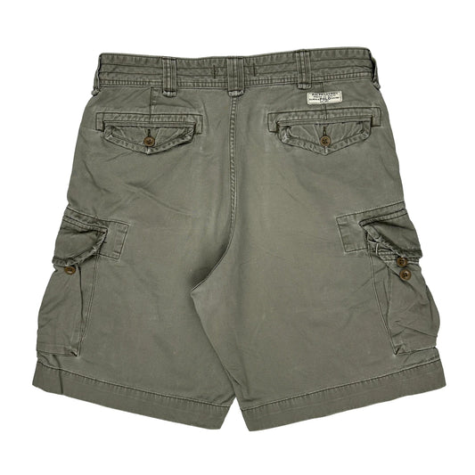 Polo By Ralph Lauren Cargo Shorts - 36W 10L Grey Cotton