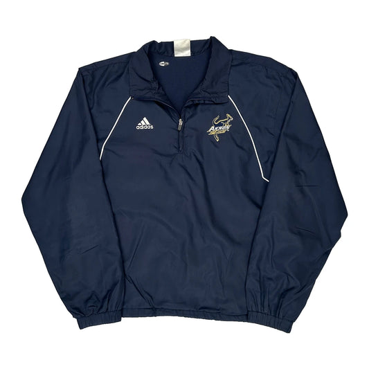 Vintage Akron Adidas Windbreaker - Medium Navy Polyester