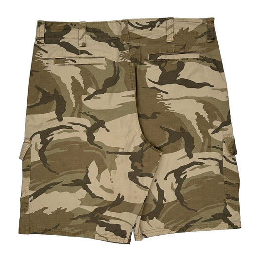 Wrangler Cargo Shorts - 36W 10L Camo Cotton Blend