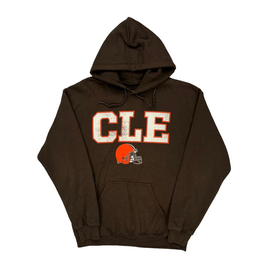 Cleveland Browns Nfl Hoodie - Medium Brown Cotton