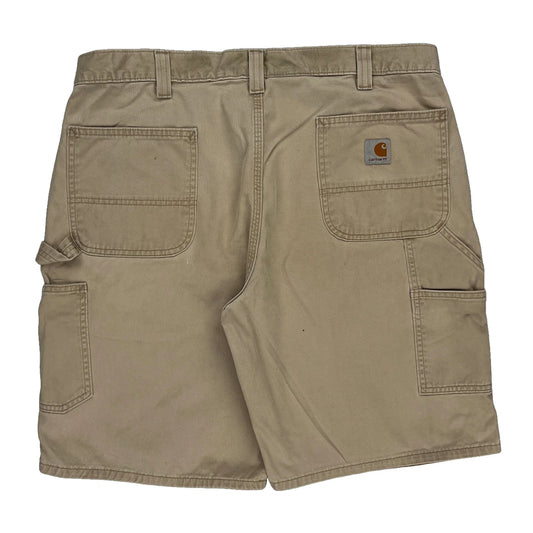 Carhartt Carpenter Shorts - 37W 10L Beige Cotton