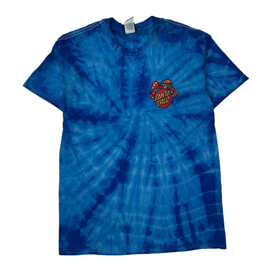 Santa Cruz Tie-Dye T-Shirt - Medium Blue Cotton