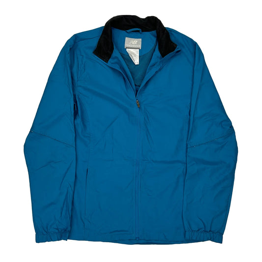 New Balance Windbreaker - Large Blue Polyester