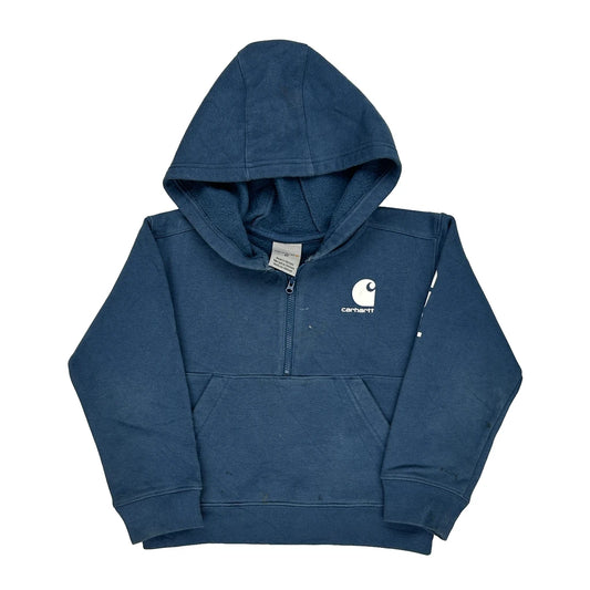 Age 4 Carhartt Hoodie - Small Blue Cotton Blend