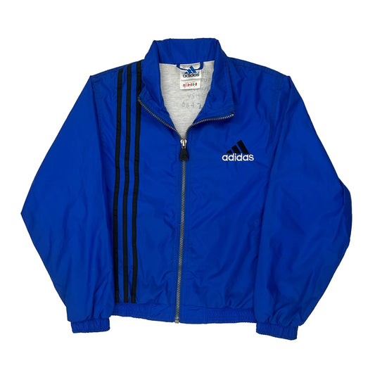 Adidas Track Jacket - Small Blue Polyester
