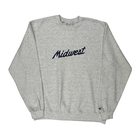 Midwest Champion Sweatshirt - XL Grey Cotton Blend