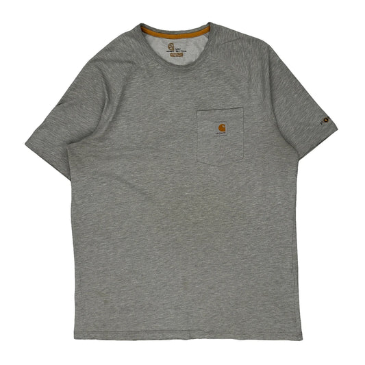 Carhartt Tall T-Shirt - Large Grey Cotton