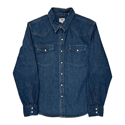 Levis Denim Shirt - Small Blue Denim
