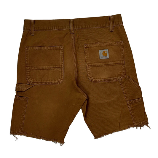 Vintage Carhartt Carpenter Shorts - 29W UK 10 Brown Cotton