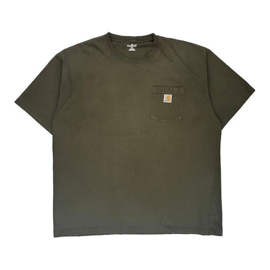 Carhartt T-Shirt - XL Green Cotton