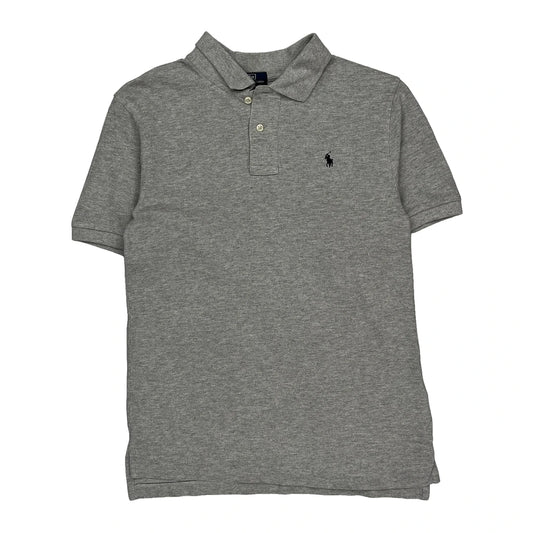 Age 12 Polo By Ralph Lauren Polo Shirt - Large Grey Cotton