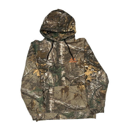 Realtree Camo Hoodie - Medium Khaki Polyester