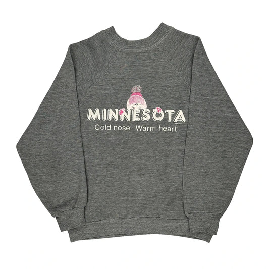 Cold Nose Warm Heart Sportswear Sweatshirt - Medium Grey Polyester Blend