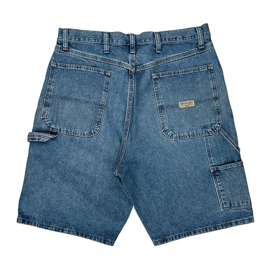 Wrangler Carpenter Shorts - 33W 10L Blue Denim