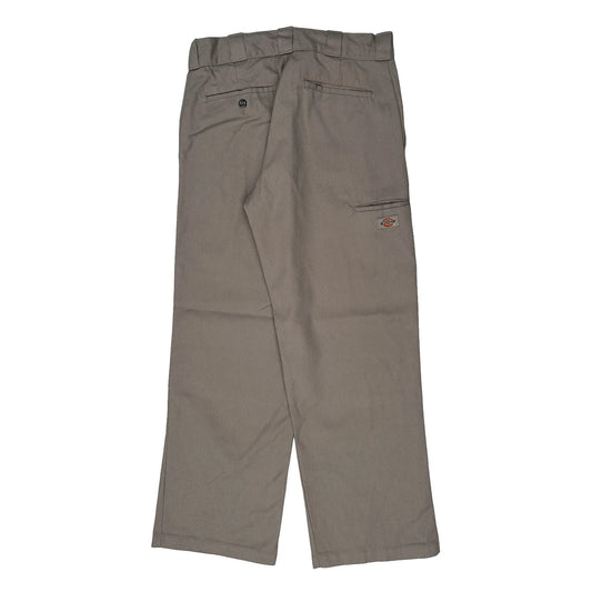 Dickies Double Knee Trousers - 31W 30L Grey Cotton