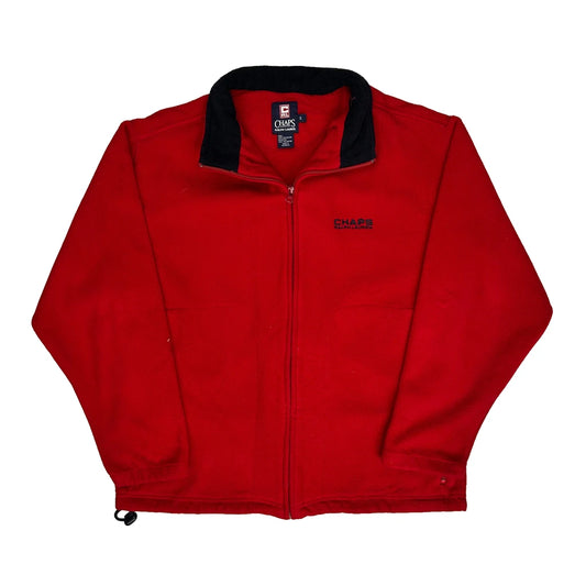 Chaps Ralph Lauren Fleece Jacket - Small Red Polyester