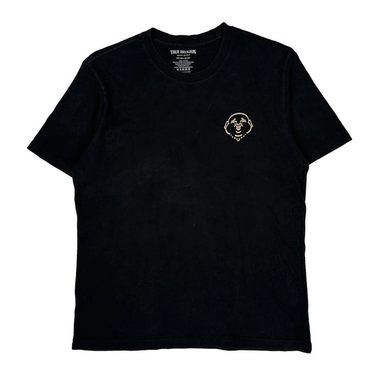 True Religion Graphic T-Shirt - Large Black Cotton