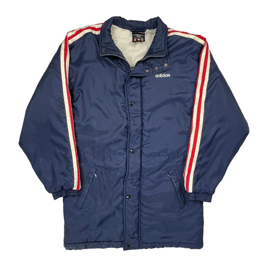 Adidas Striped Track Jacket - Small Red Polyester