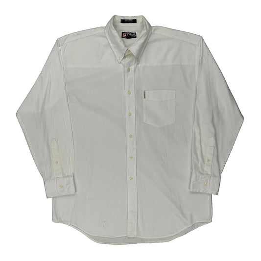 Chaps Ralph Lauren Shirt - Large White Cotton