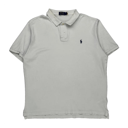 Polo By Ralph Lauren Polo Shirt - Large White Cotton