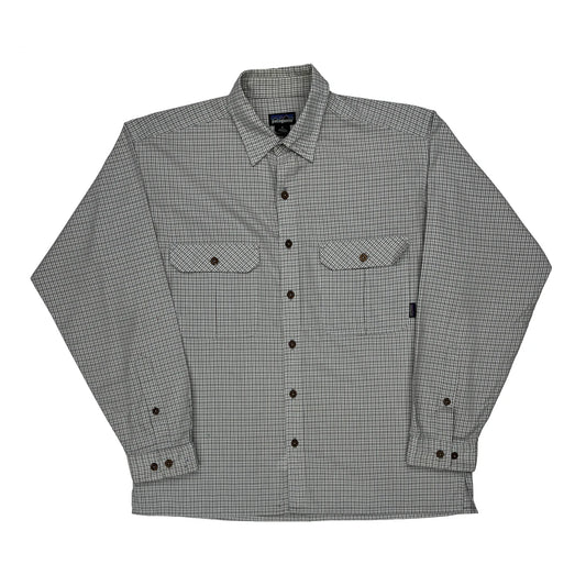 Patagonia Checked Shirt - Medium Grey Cotton