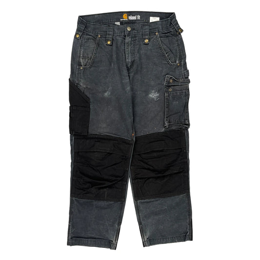 Carhartt Double Knee Carpenter Trousers - 34W 30L Grey Cotton