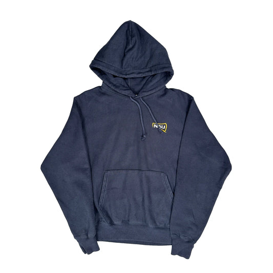 Vintage Reverse Weave Champion Hoodie - Medium Navy Cotton