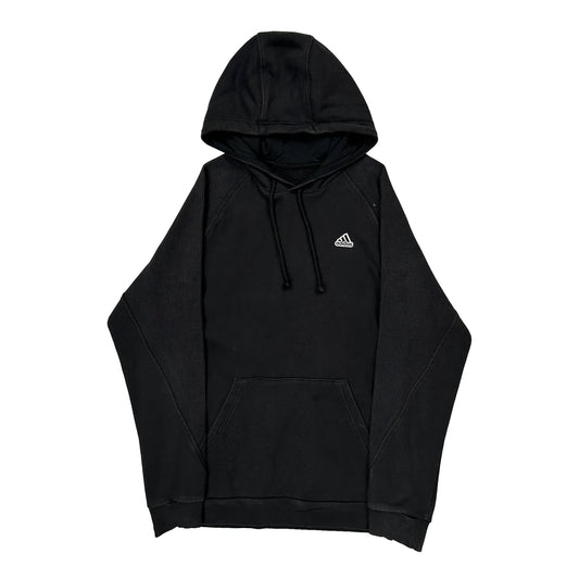 Vintage Adidas Hoodie - Large Black Cotton