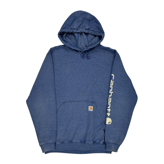 Workwear Carhartt Hoodie - Medium Blue Cotton Blend